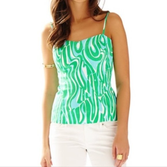 Lilly Pulitzer Finders Keepers McCallum Top 2 - Picture 2 of 10